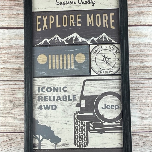 9”x29” Jeep Wall Room Decor For Home - NEW - Picture 3 of 4